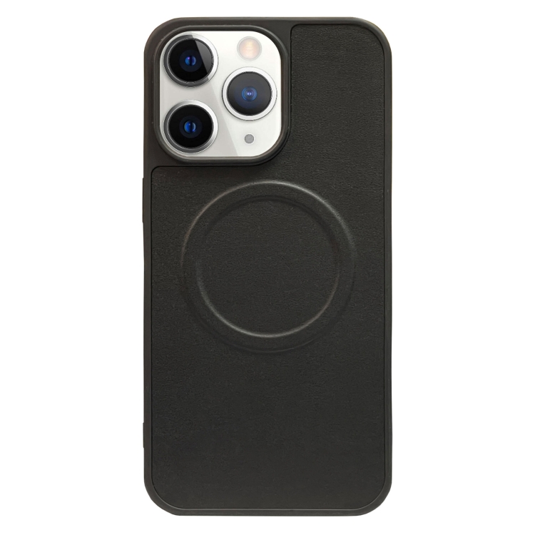 

For iPhone 11 Pro 2 in 1 MagSafe Magnetic Silicone Leather Phone Case(Black)