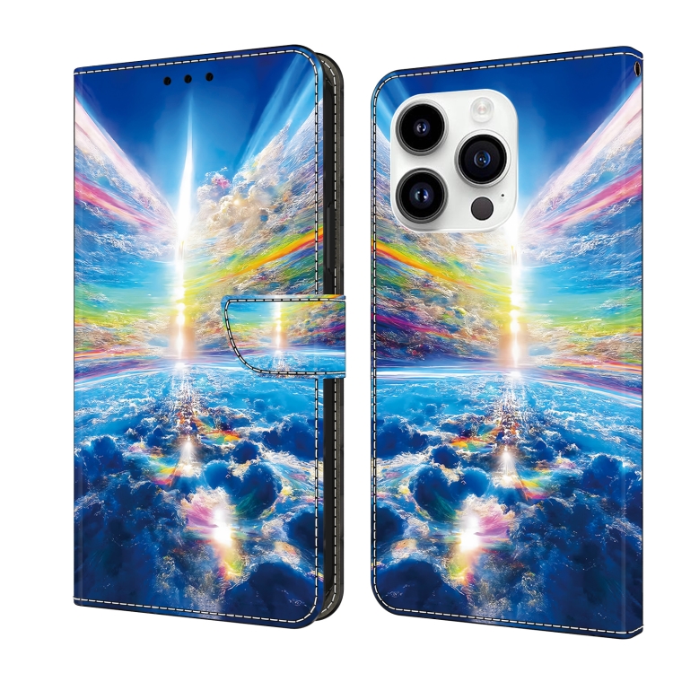 

For iPhone 11 Pro Crystal Painted Leather Phone case(Colorful Sky)