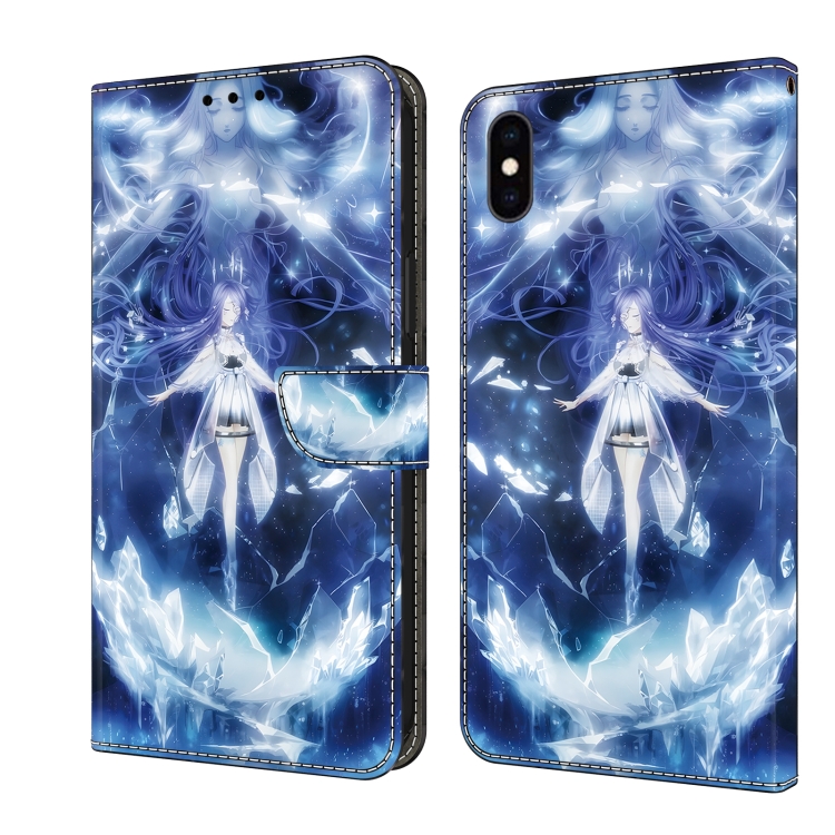 

For iPhone X / XS Crystal Painted Leather Phone case(Magic Fairy)