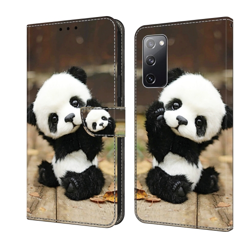 

For Samsung Galaxy S20 FE 4G/5G Crystal Painted Leather Phone case(Panda)
