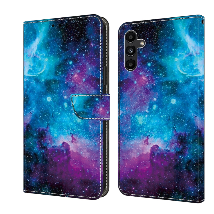 

For Samsung Galaxy S21 5G Crystal Painted Leather Phone case(Starry Sky)