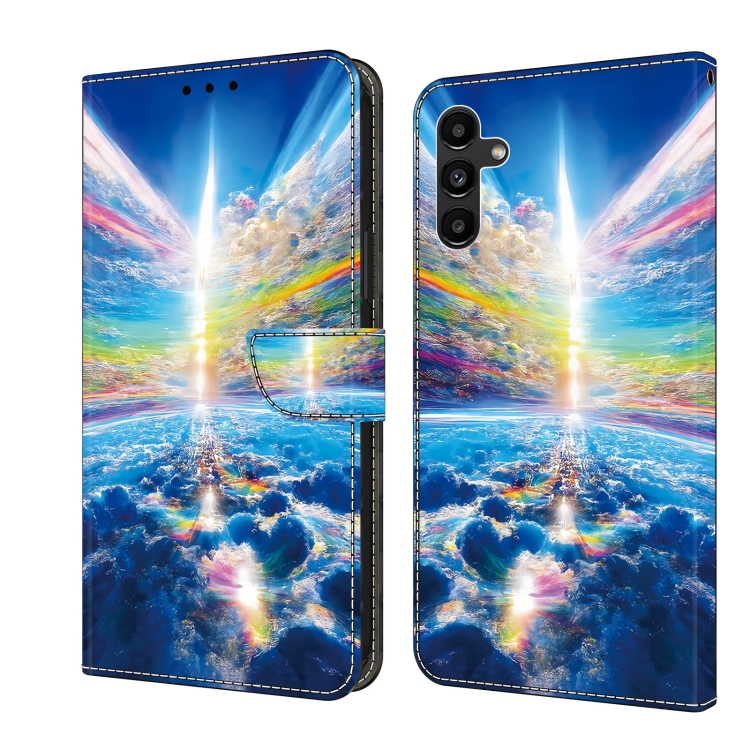 

For Samsung Galaxy S22 5G Crystal Painted Leather Phone case(Colorful Sky)