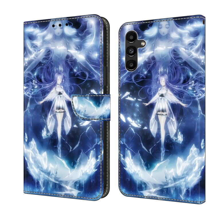 

For Samsung Galaxy S22+ 5G Crystal Painted Leather Phone case(Magic Fairy)