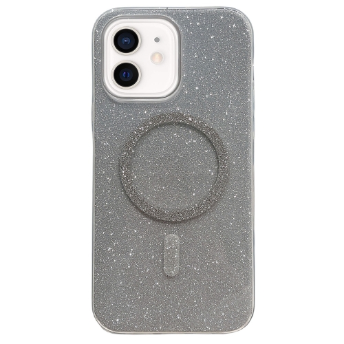 

For iPhone 11 Glitter MagSafe Magnetic TPU Phone Case(Silver)