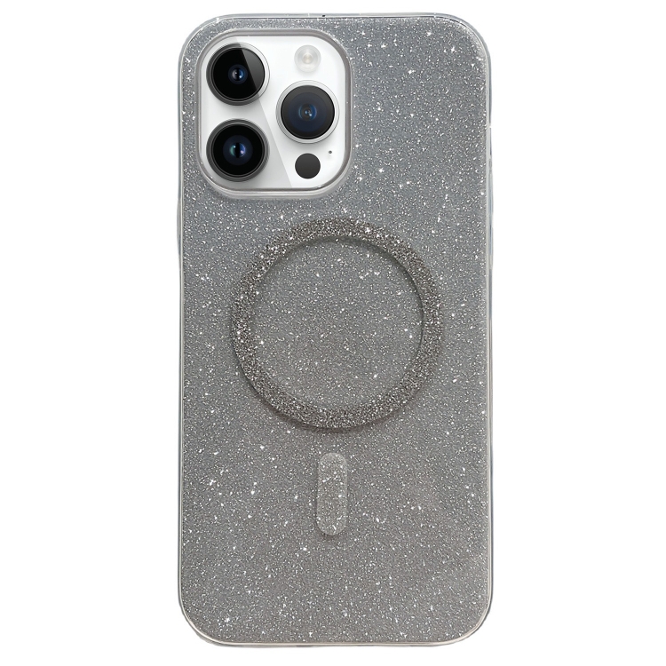 

For iPhone 11 Pro Max Glitter MagSafe Magnetic TPU Phone Case(Silver)