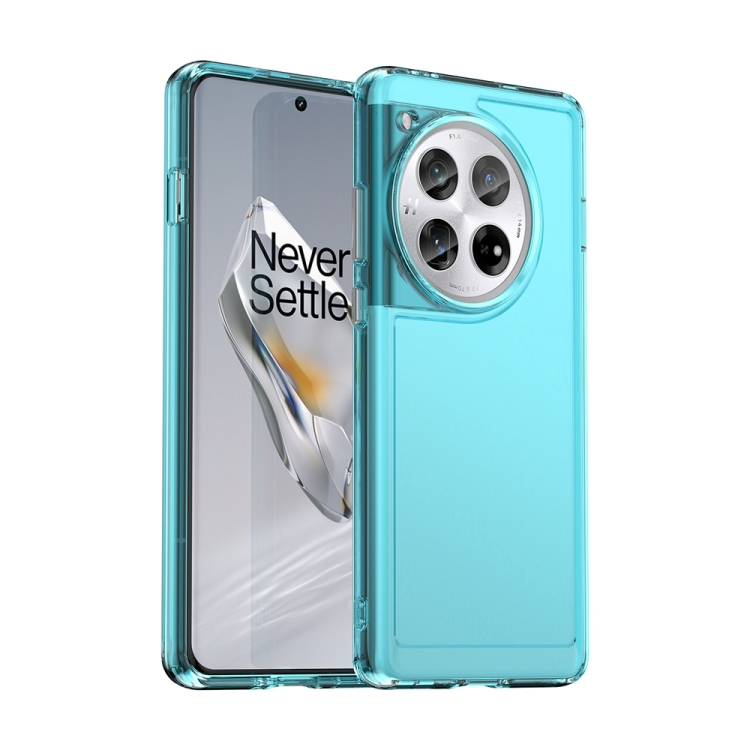 

For OnePlus 12 Candy Series TPU Phone Case(Transparent Blue)