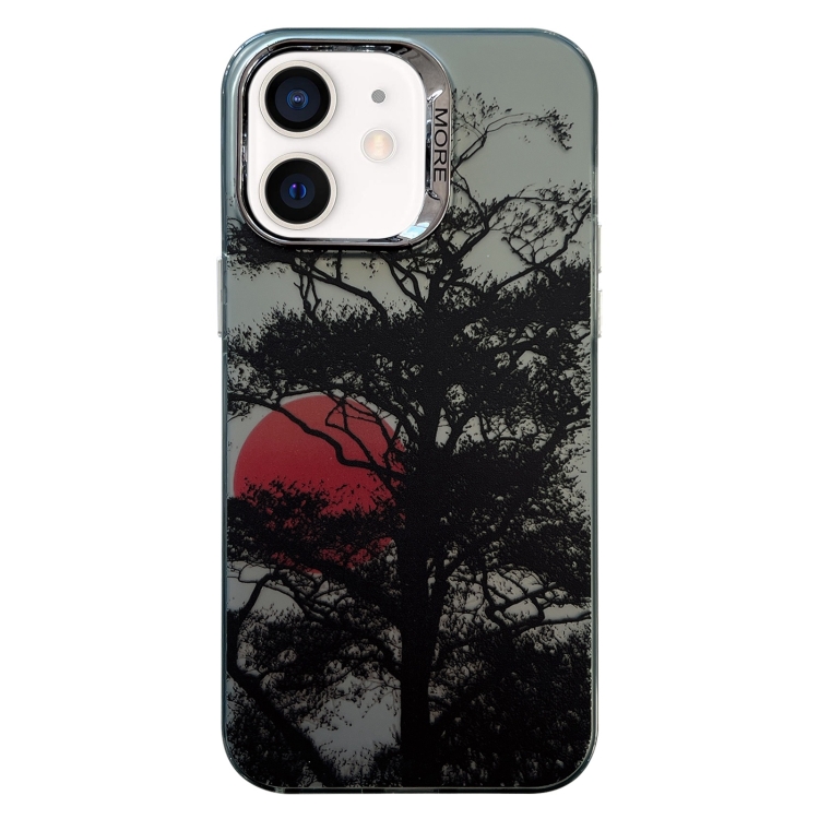 

For iPhone 11 Colored Silver Plating Sunset Phone Case(Left)