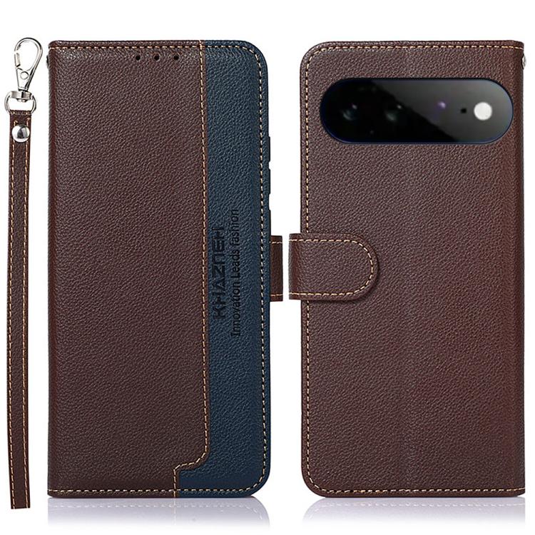 

For Google Pixel 11 Pro XL KHAZNEH Litchi Texture Leather RFID Phone Case(Brown)