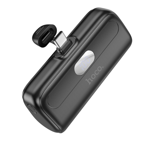 

Hoco J116 5000mAh Cool Charging Pocket Digital Display Power Bank, Interface:USB-C / Type-C(Black)