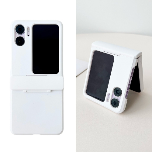 

For OPPO Find N2 Flip Skin Feel PC Full Coverage Shockproof Phone Case(White)