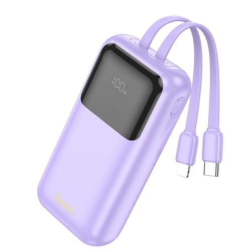 

Hoco Q25 Graceful PD 20W 10000mAh Power Bank with 8 Pin + USB-C / Type-C Cable(Purple)
