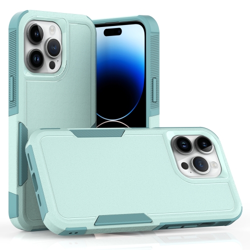 

For iPhone 15 Pro Max 2 in 1 PC + TPU Phone Case(Light Green)