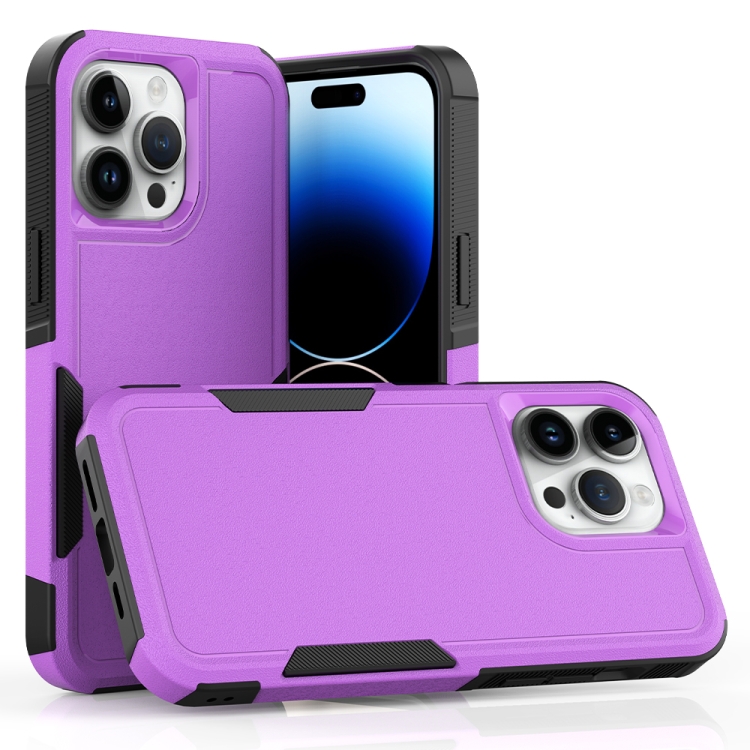 

For iPhone 15 Pro Max 2 in 1 PC + TPU Phone Case(Purple)