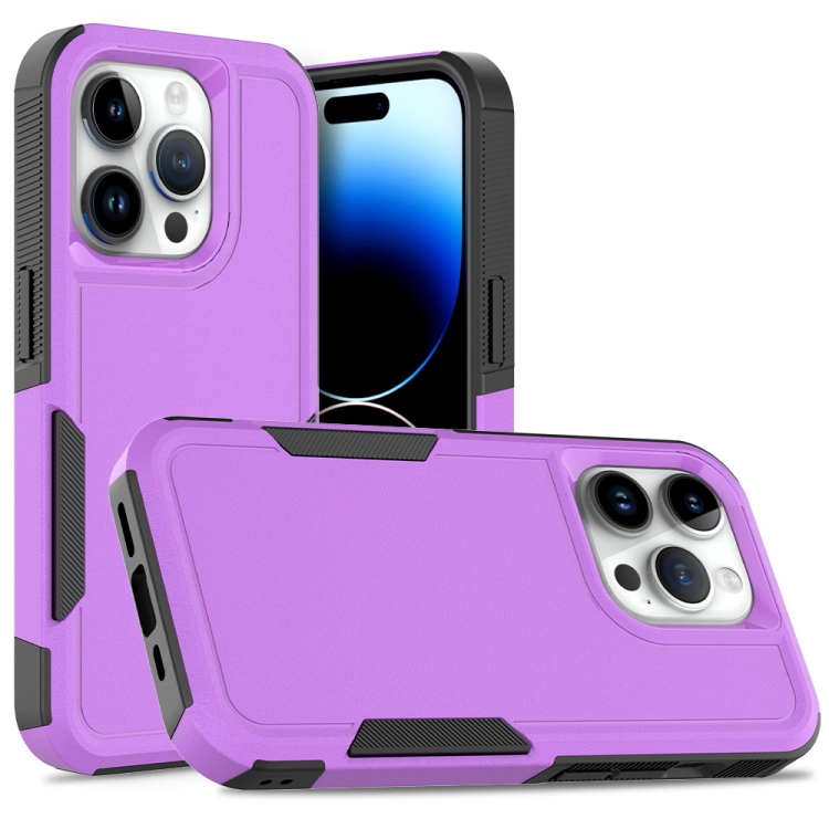 

For iPhone 15 Pro 2 in 1 PC + TPU Phone Case(Purple)