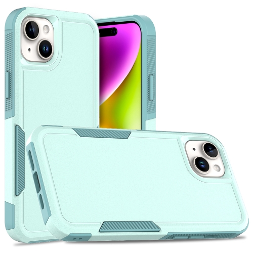 

For iPhone 15 Plus 2 in 1 PC + TPU Phone Case(Light Green)