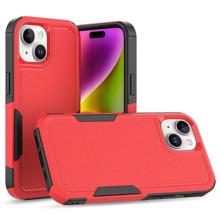 

For iPhone 15 2 in 1 PC + TPU Phone Case(Red)