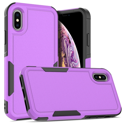 

For iPhone X / XS 2 in 1 PC + TPU Phone Case(Purple)