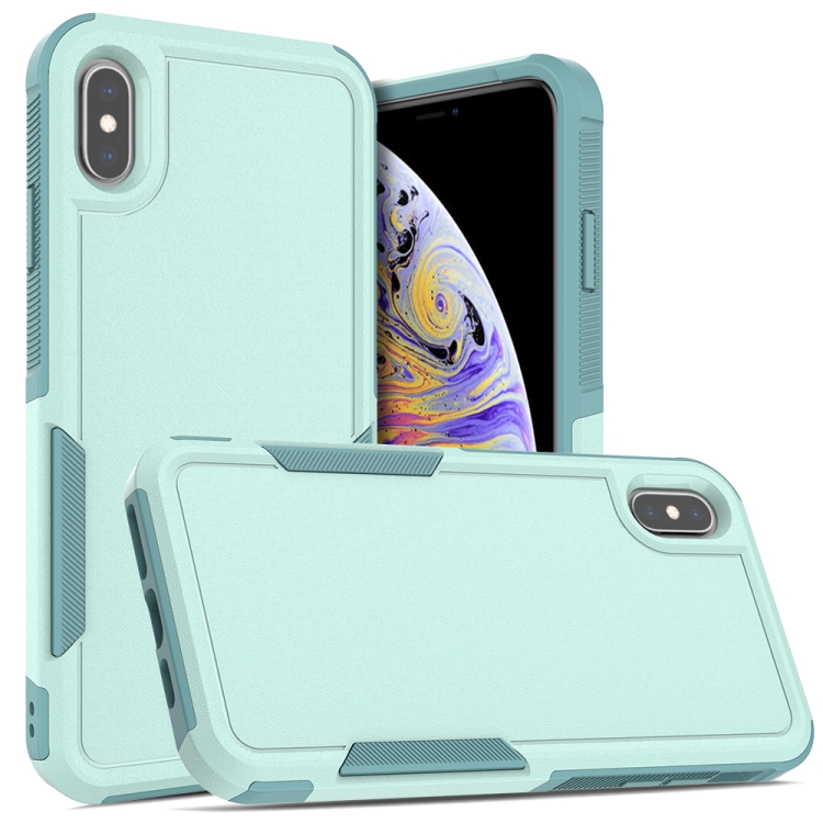 

For iPhone XS Max 2 in 1 PC + TPU Phone Case(Light Green)