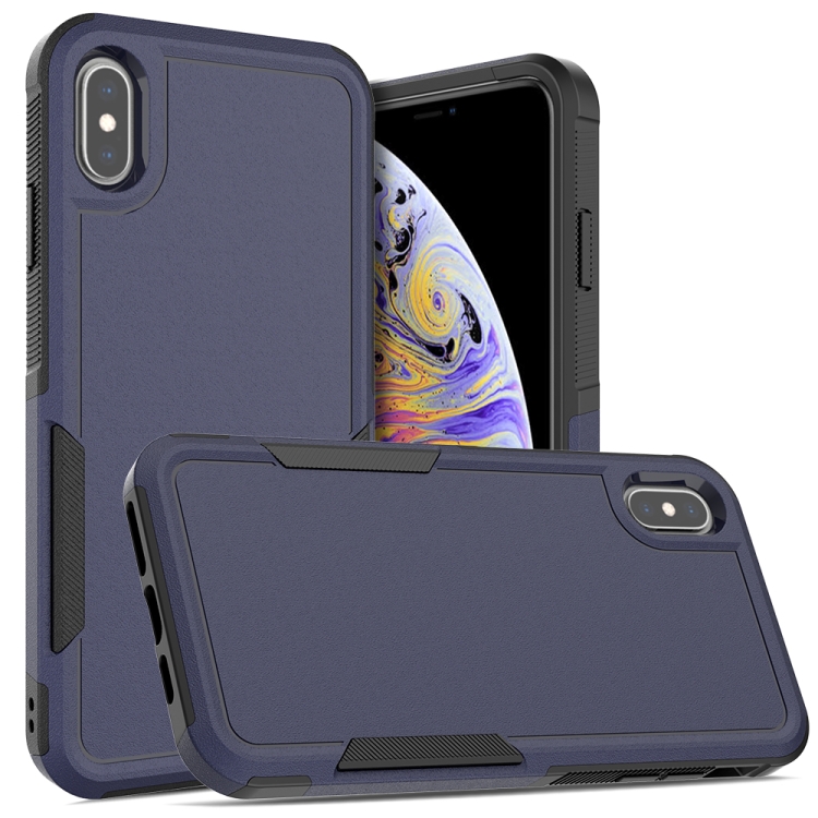 

For iPhone XS Max 2 in 1 PC + TPU Phone Case(Dark Blue)