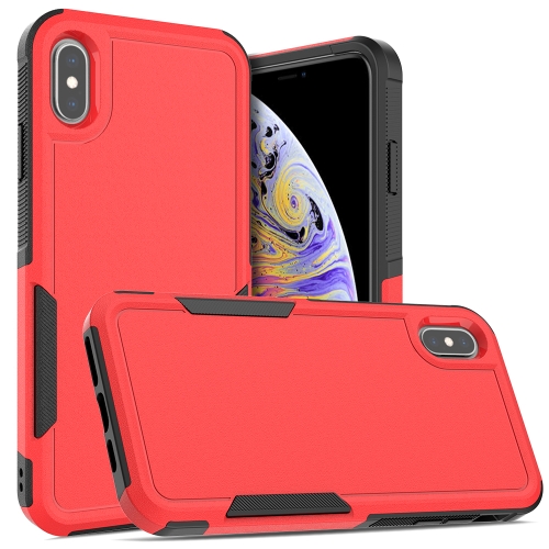 For iPhone XS Max 2 in 1 PC + TPU Phone Case(Red)