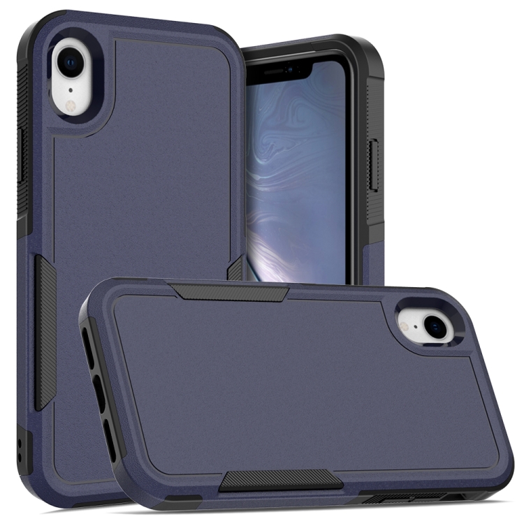 

For iPhone XR 2 in 1 PC + TPU Phone Case(Dark Blue)