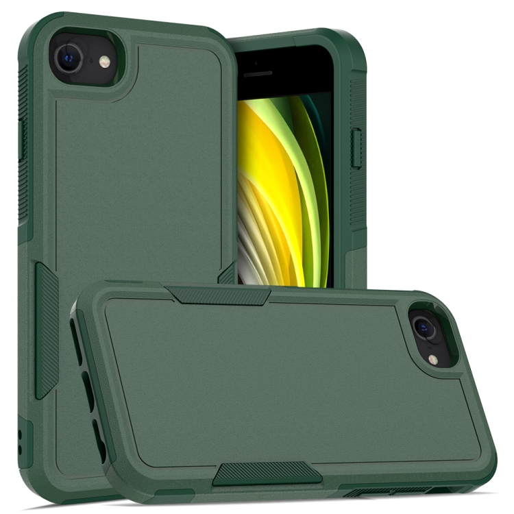 

For iPhone SE 2022 / 2020 / 8 / 7 / 6 2 in 1 PC + TPU Phone Case(Dark Green)