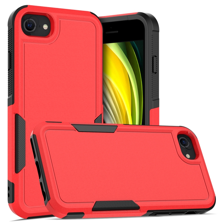 

For iPhone SE 2022 / 2020 / 8 / 7 / 6 2 in 1 PC + TPU Phone Case(Red)
