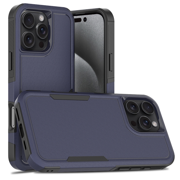 

For iPhone 16 Pro Max 2 in 1 PC + TPU Phone Case(Dark Blue)