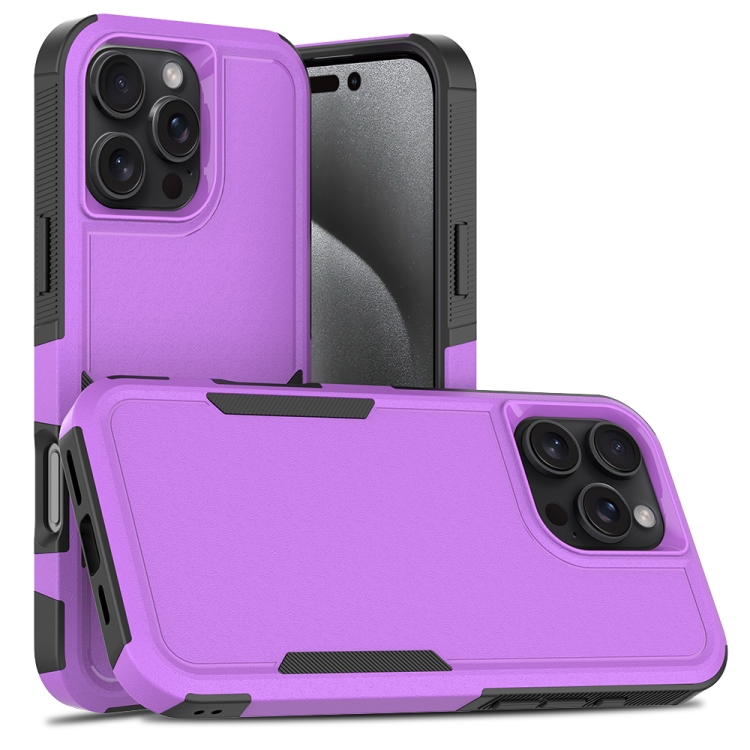 

For iPhone 16 Pro Max 2 in 1 PC + TPU Phone Case(Purple)