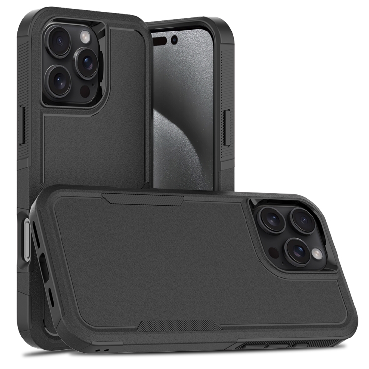 

For iPhone 16 Pro Max 2 in 1 PC + TPU Phone Case(Black)