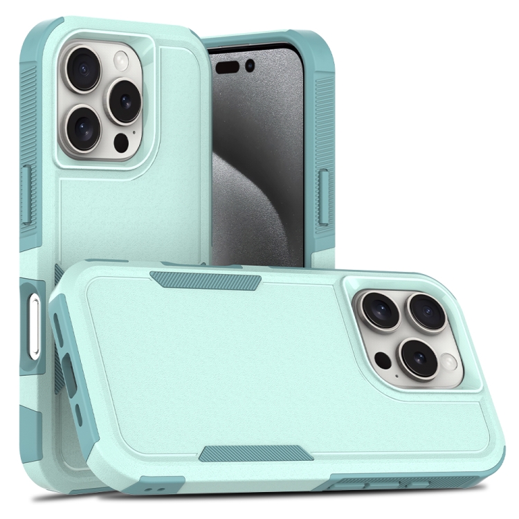 

For iPhone 16 Pro 2 in 1 PC + TPU Phone Case(Light Green)
