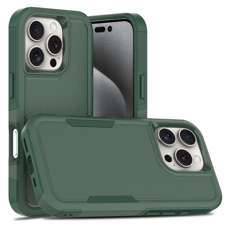 

For iPhone 16 Pro 2 in 1 PC + TPU Phone Case(Dark Green)