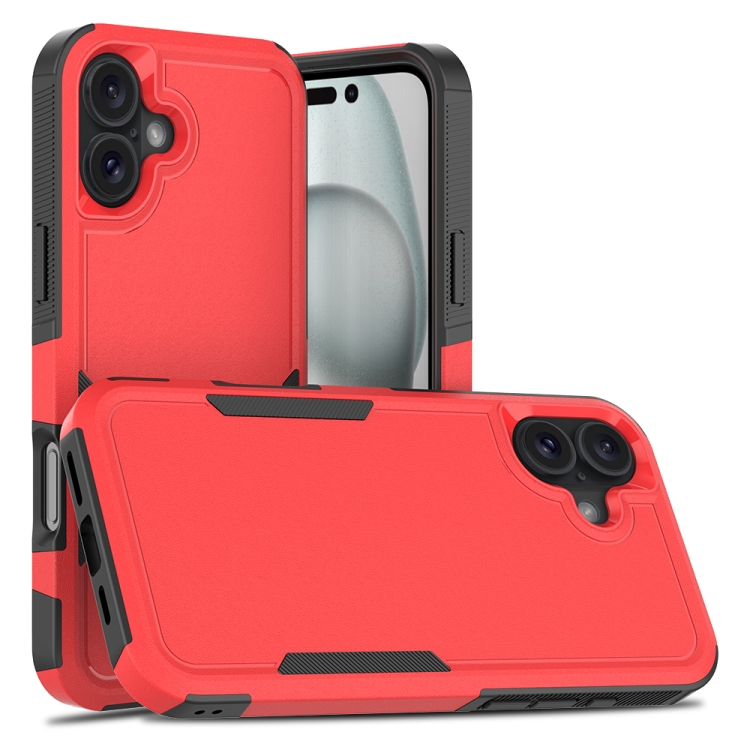 

For iPhone 16 Plus 2 in 1 PC + TPU Phone Case(Red)