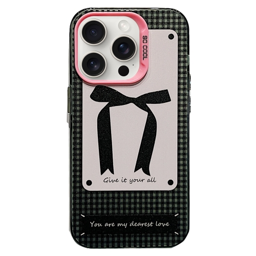 

For iPhone 15 Pro Sweet Cool Bow PC Phone Case(Bow Tie)