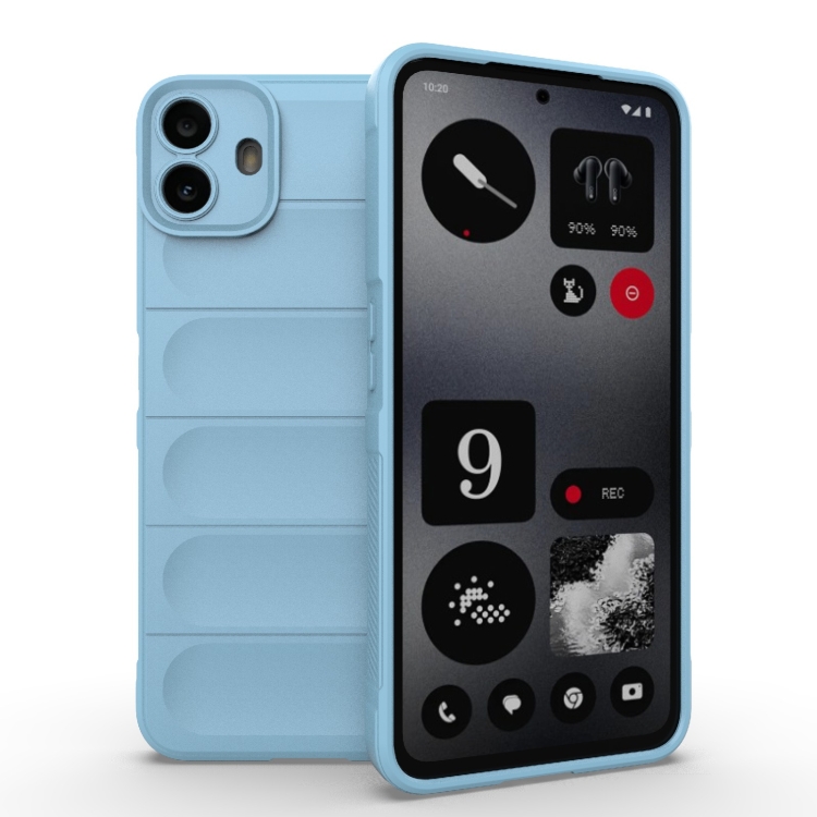 

For Nothing CMF Phone 1 Magic Shield TPU + Flannel Phone Case(Light Blue)