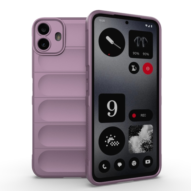 

For Nothing CMF Phone 1 Magic Shield TPU + Flannel Phone Case(Purple)