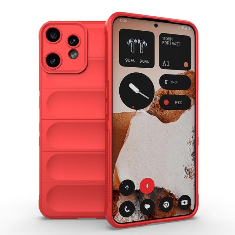 

For Nothing CMF Phone 2 Pro 5G Global Magic Shield TPU + Flannel Phone Case(Red)