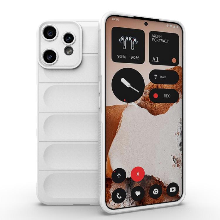 

For Nothing CMF Phone 2 Pro 5G Global Magic Shield TPU + Flannel Phone Case(White)