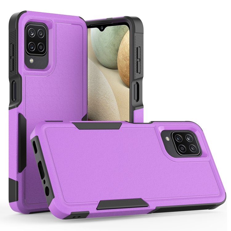 

For Samsung Galaxy A12 2 in 1 PC + TPU Phone Case(Purple)