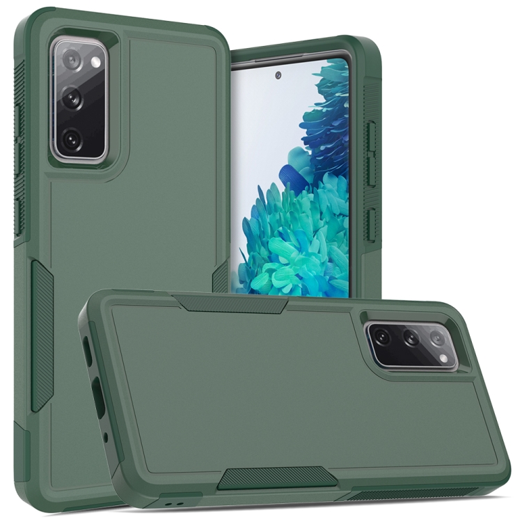 

For Samsung Galaxy S20 FE 2 in 1 PC + TPU Phone Case(Dark Green)