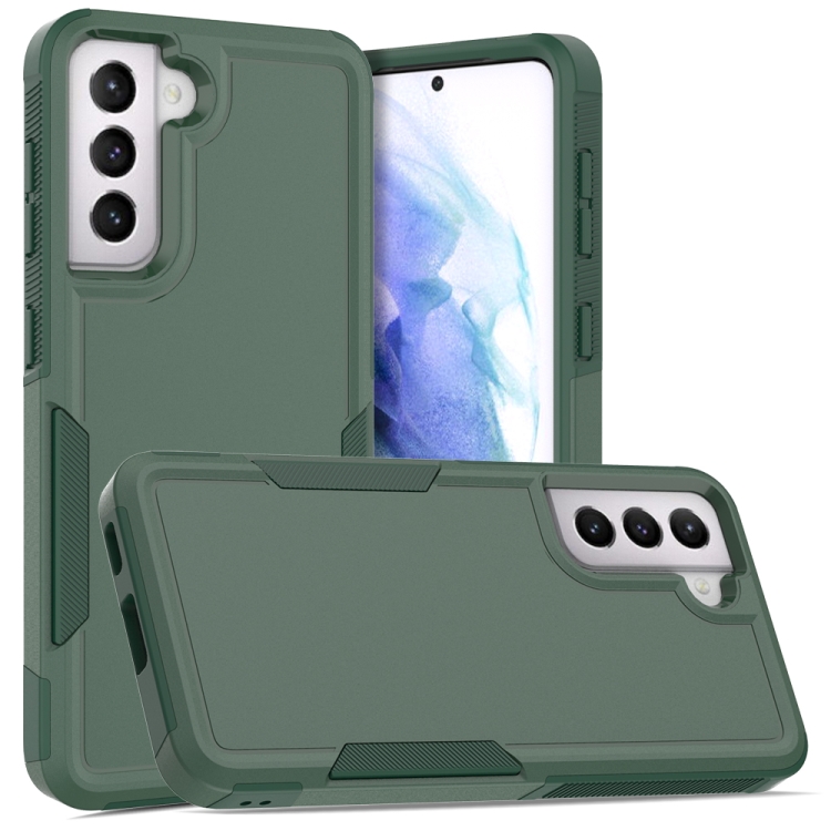 

For Samsung Galaxy S21 5G 2 in 1 PC + TPU Phone Case(Dark Green)