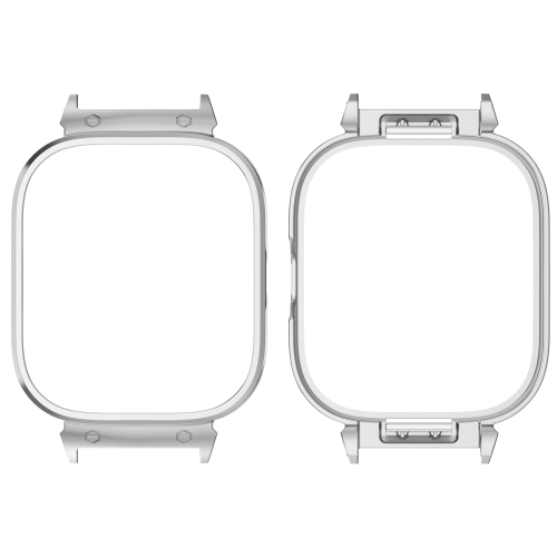 For CMF Watch Pro D395 20mm Metal Frame Watch Protective Case(Silver)
