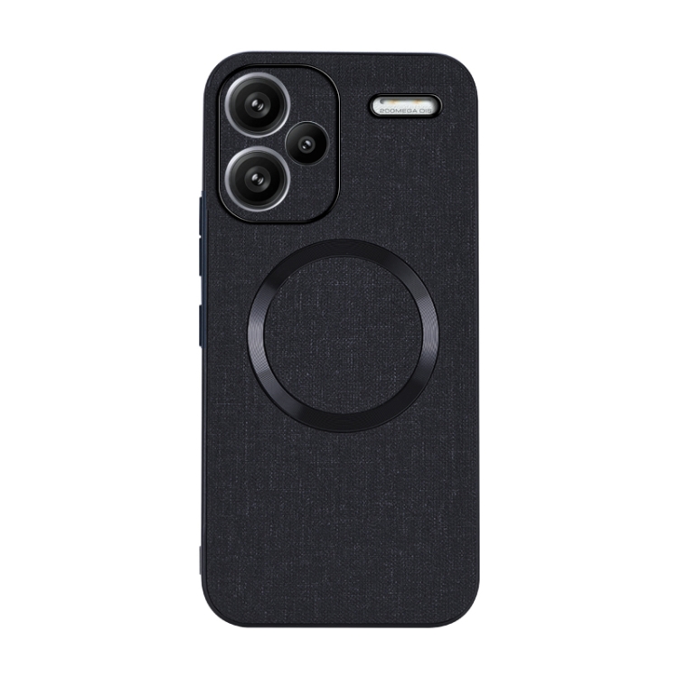 

For Xiaomi Redmi Note 13 Pro+ CD Magsafe Magnetic Cloth Texture Phone Case(Black)