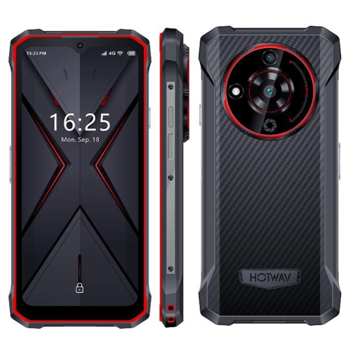 [HK Warehouse] HOTWAV T7 Rugged Phone, 4GB+128GB, 6280mAh, 6.52 inch Android 13 MT8788 Octa Core, Network: 4G, OTG(Red)