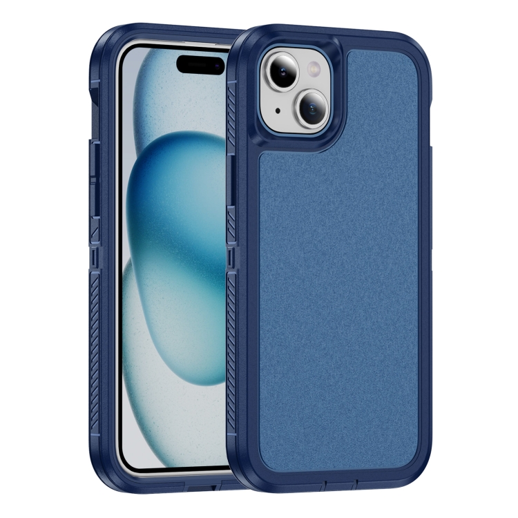 

For iPhone 15 Plus Guard Life Waterproof Frosted Phone Case(Royal Blue)