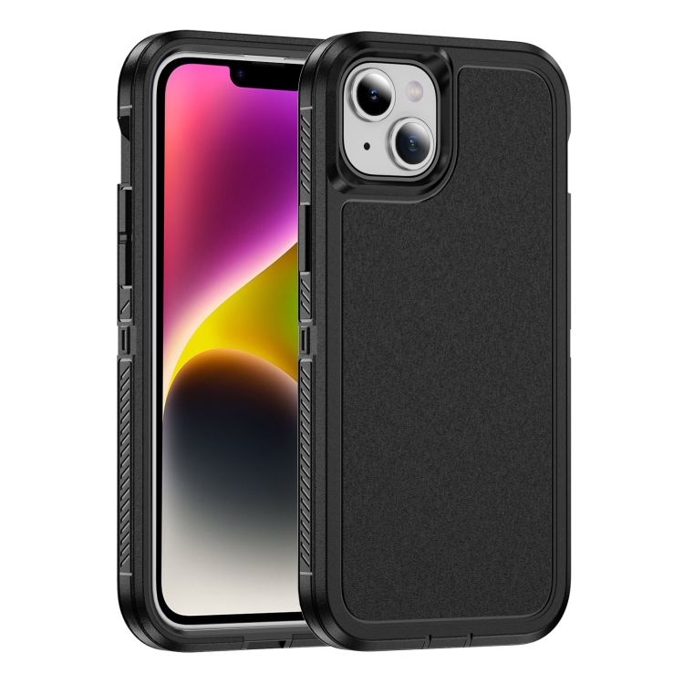 

For iPhone 14 Guard Life Waterproof Frosted Phone Case(Black)