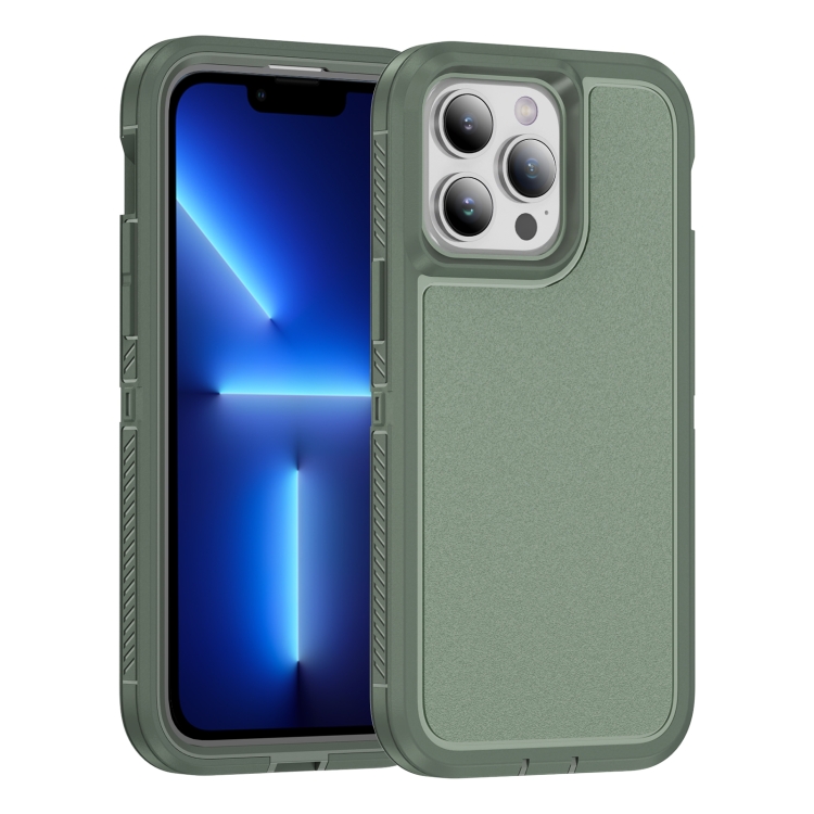 

For iPhone 13 Pro Max Guard Life Waterproof Frosted Phone Case(Green)