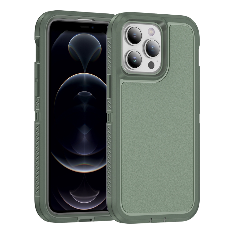 

For iPhone 12 Pro Max Guard Life Waterproof Frosted Phone Case(Green)