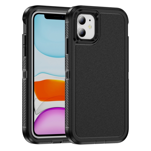 

For iPhone 11 Guard Life Waterproof Frosted Phone Case(Black)