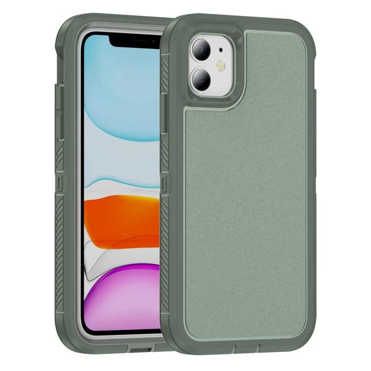 

For iPhone 11 Guard Life Waterproof Frosted Phone Case(Green)